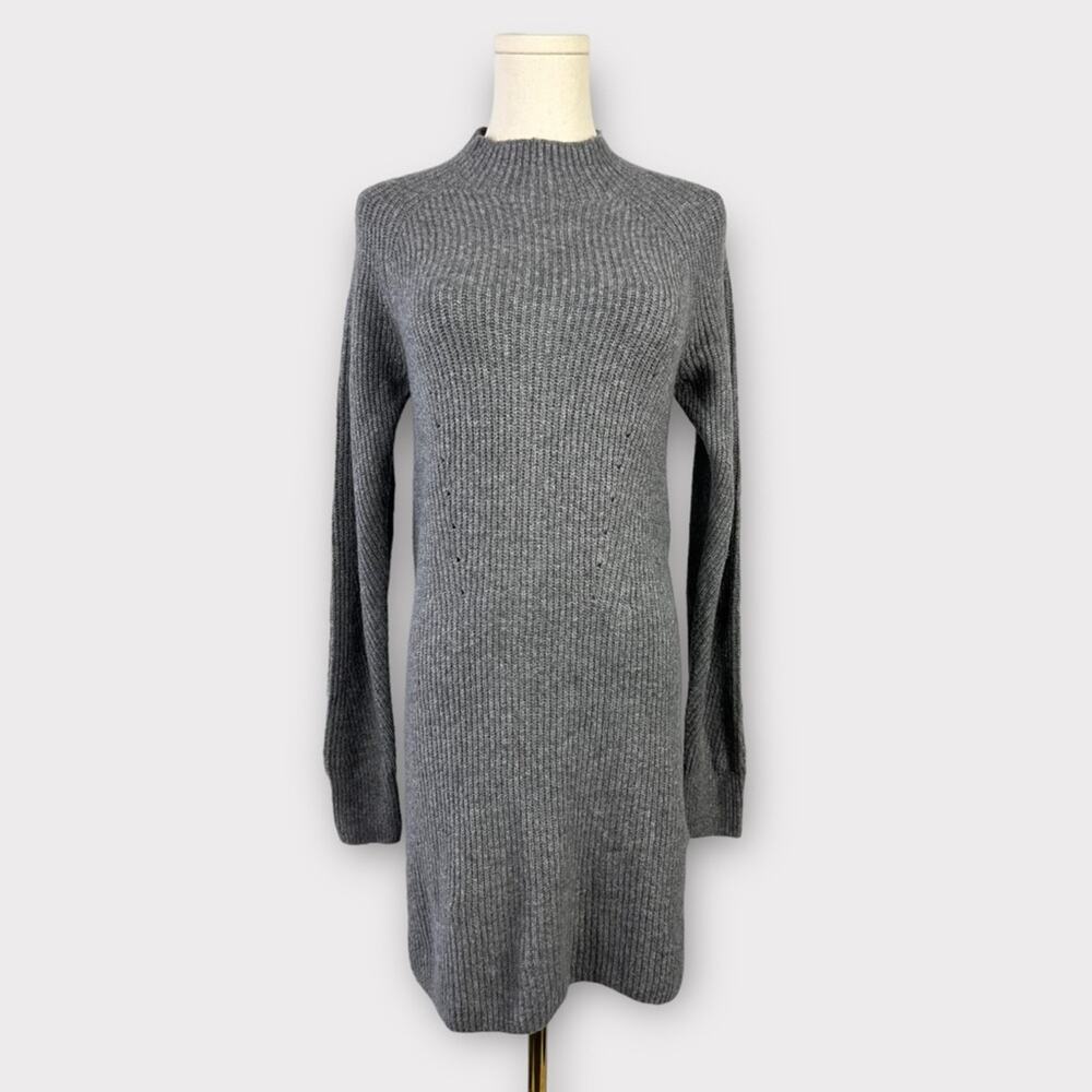 Abercrombie & Fitch Long-Sleeve Mockneck Mini Sweater Dress